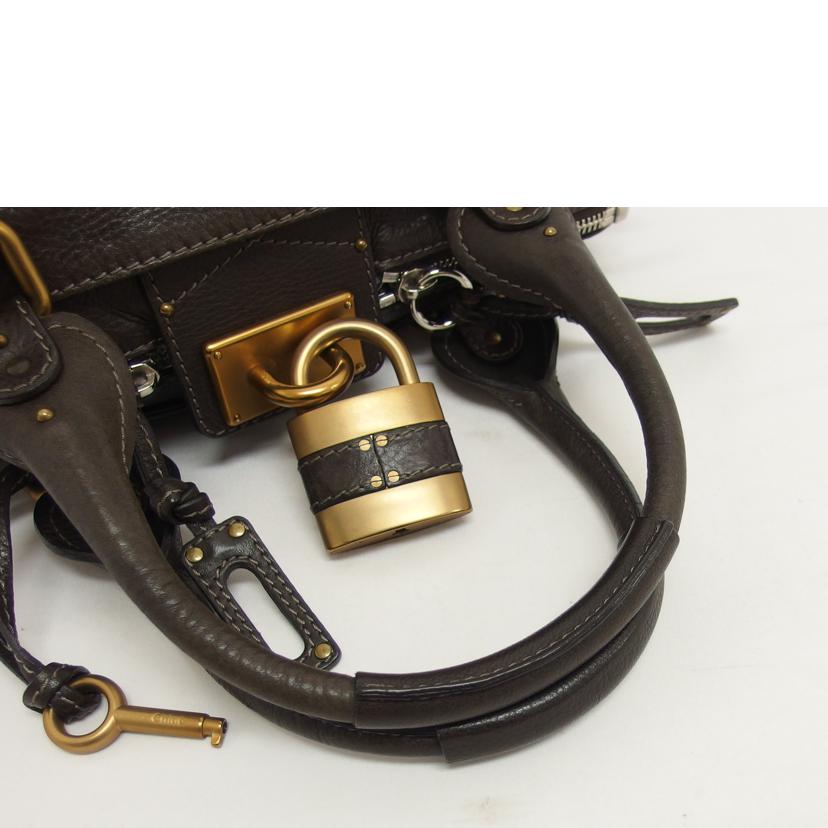 Chloe クロエ/パディントン/レザーハンドバッグ/ダークブラウン/6HSA02//040********/ABランク/04