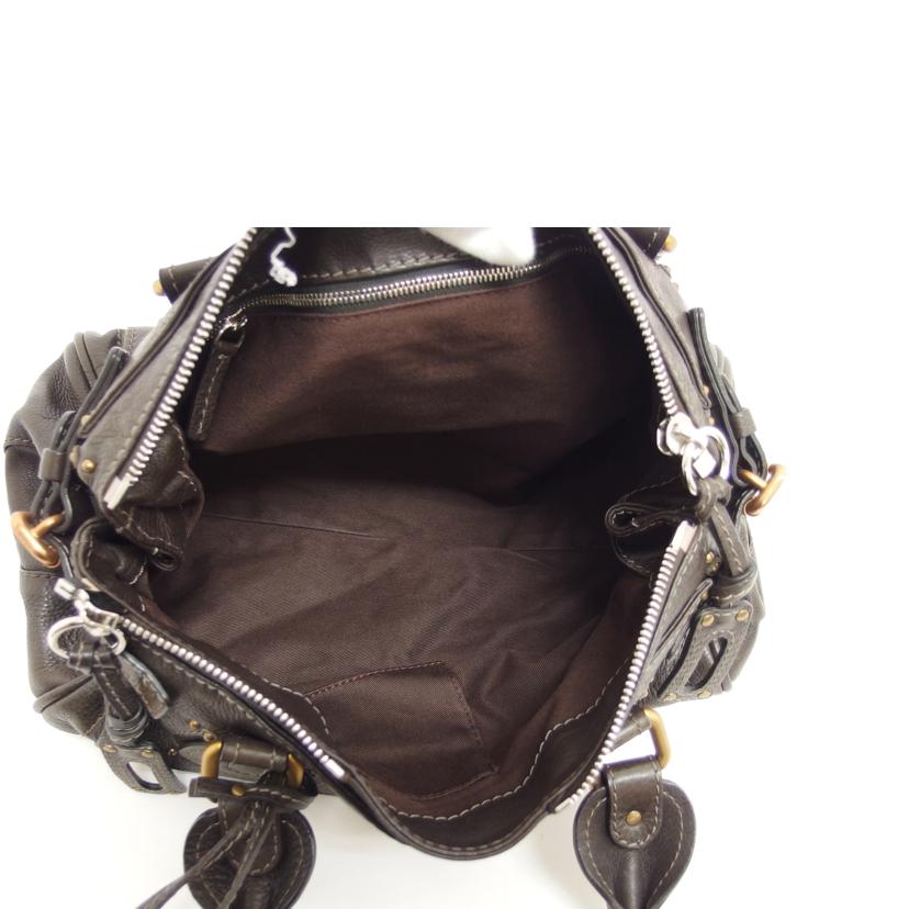 Chloe クロエ/パディントン/レザーハンドバッグ/ダークブラウン/6HSA02//040********/ABランク/04