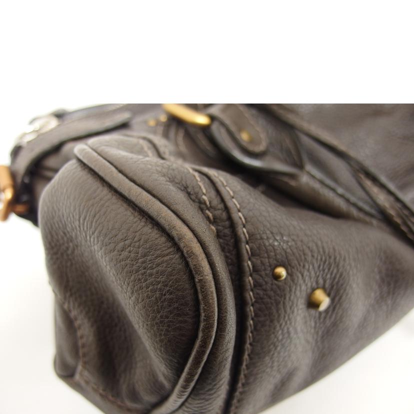 Chloe クロエ/パディントン/レザーハンドバッグ/ダークブラウン/6HSA02//040********/ABランク/04