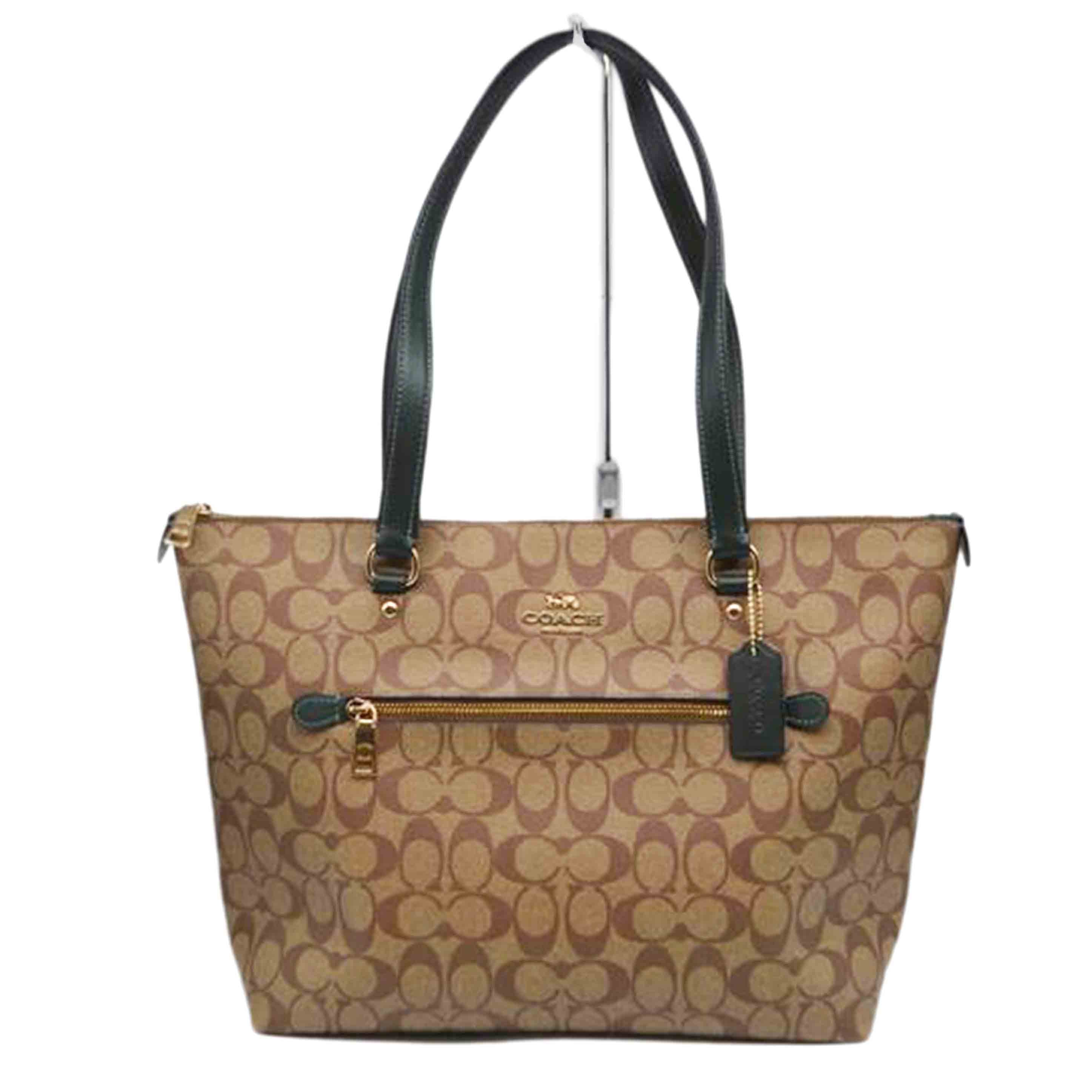 COACH コーチ/ラグジュアリーシグネチャージップレザートート/カーキ/79609//J22**/SAランク/89