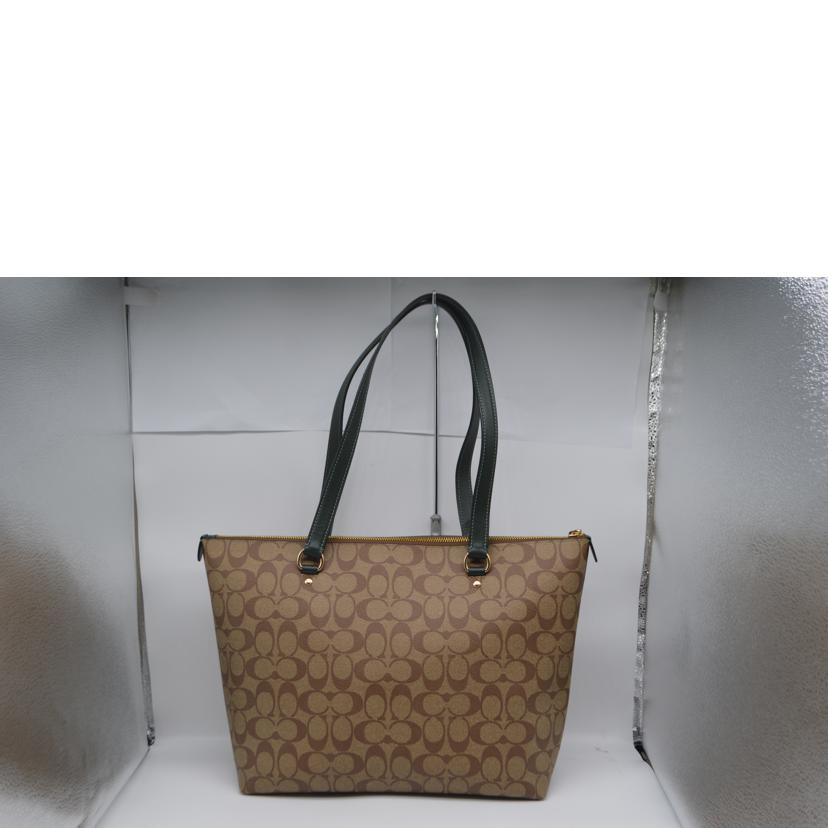 COACH コーチ/ラグジュアリーシグネチャージップレザートート/カーキ/79609//J22**/SAランク/89