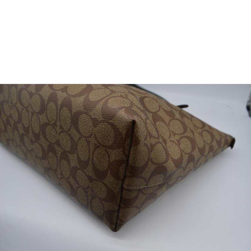 COACH コーチ/ラグジュアリーシグネチャージップレザートート/カーキ/79609//J22**/SAランク/89