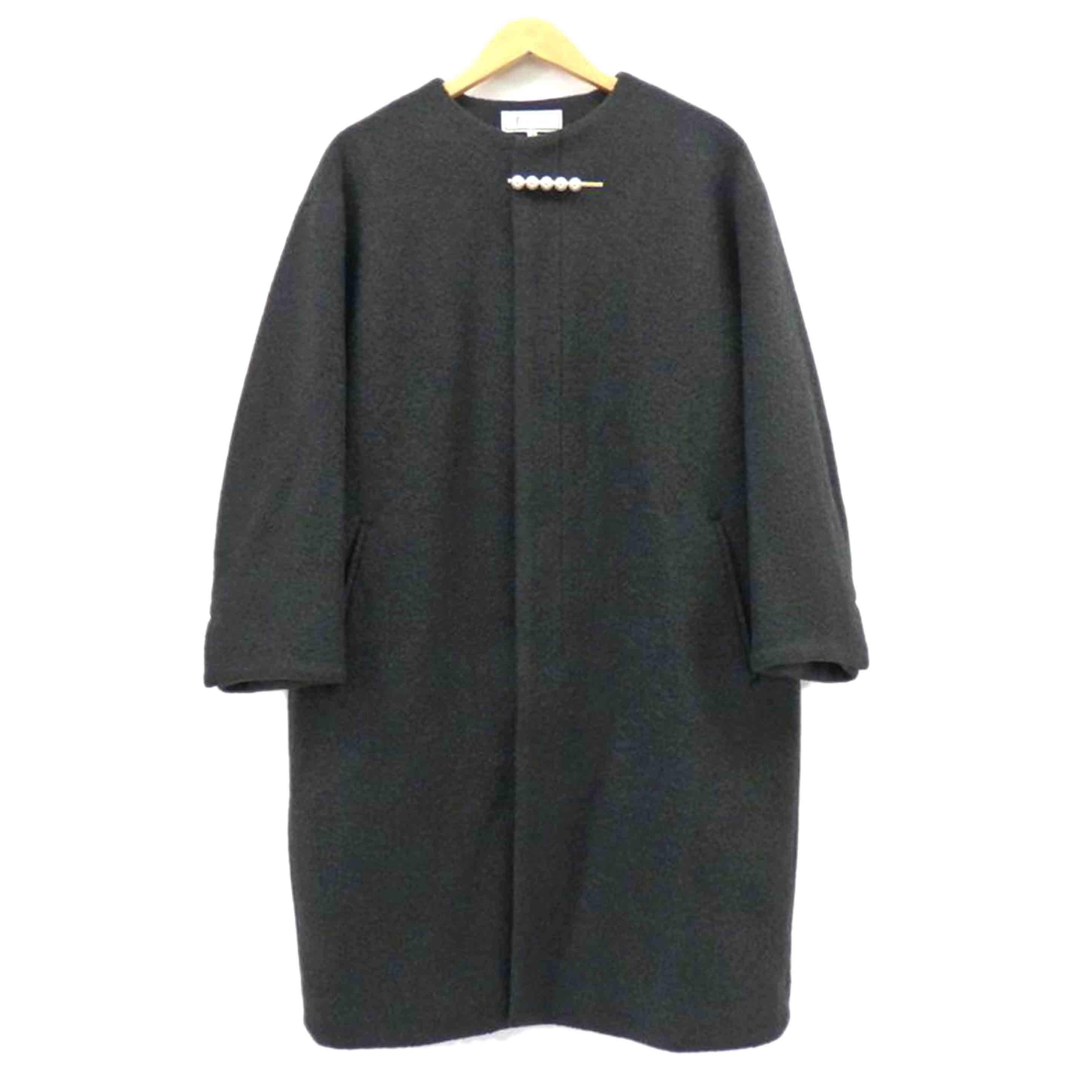 ROPE PICNIC ロペピクニック/パールピン アクセサリー付き ノーカラーコート/GDO53010B//SAランク/77