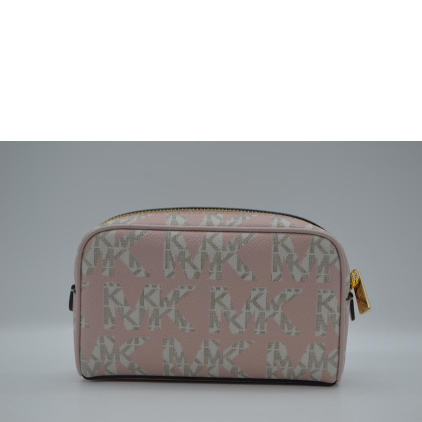 MICHAEL KORS マイケルコース/ジェットセットMKシグネチャーコスメポーチ/ピンク/35T1GGFU8V//Sランク/89