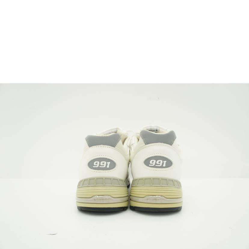 NB ニューバランス/991/ミューク/ホワイト/シルバー/M991WHI//サイズ:UK表記8/Aランク/75