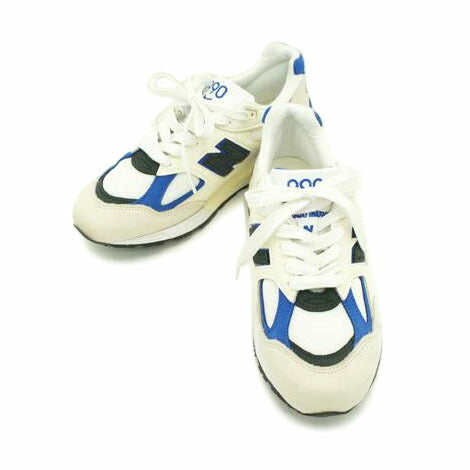 NB ニューバランス/990V2/ホワイト/ネイビー/M990SW2//サイズ:26.5cm/Aランク/75