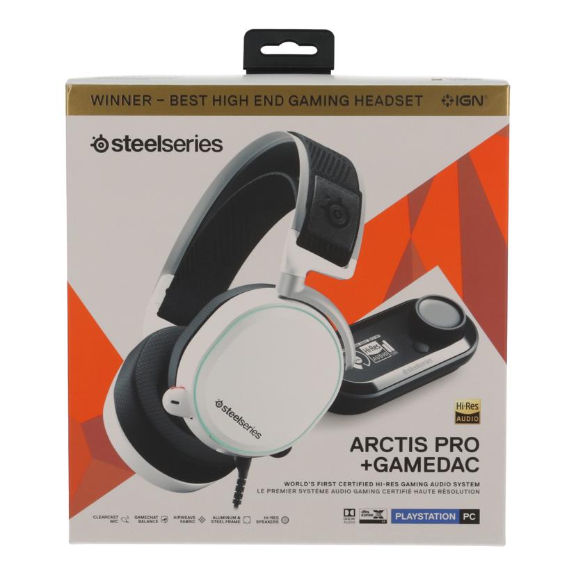 SteelSeries スティールシリーズ /ゲーミングヘッドセット未使用/61454 Arctis Pro+GameDAC//6145443813292203212/Sランク/71
