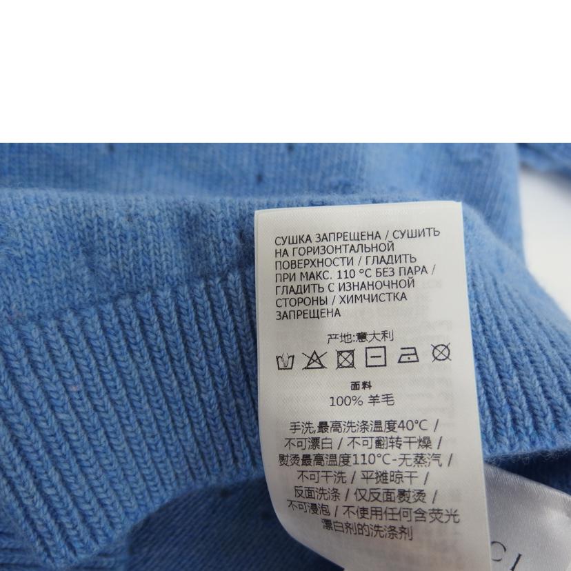 GUCCI グッチ/ジャガードキッズカラーニット/ブルー//Bランク/82