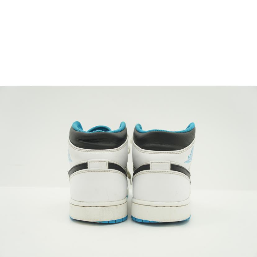 NIKE ナイキ/AIR JORDAN 1 MID 白×水色/554724 141//Bランク/42