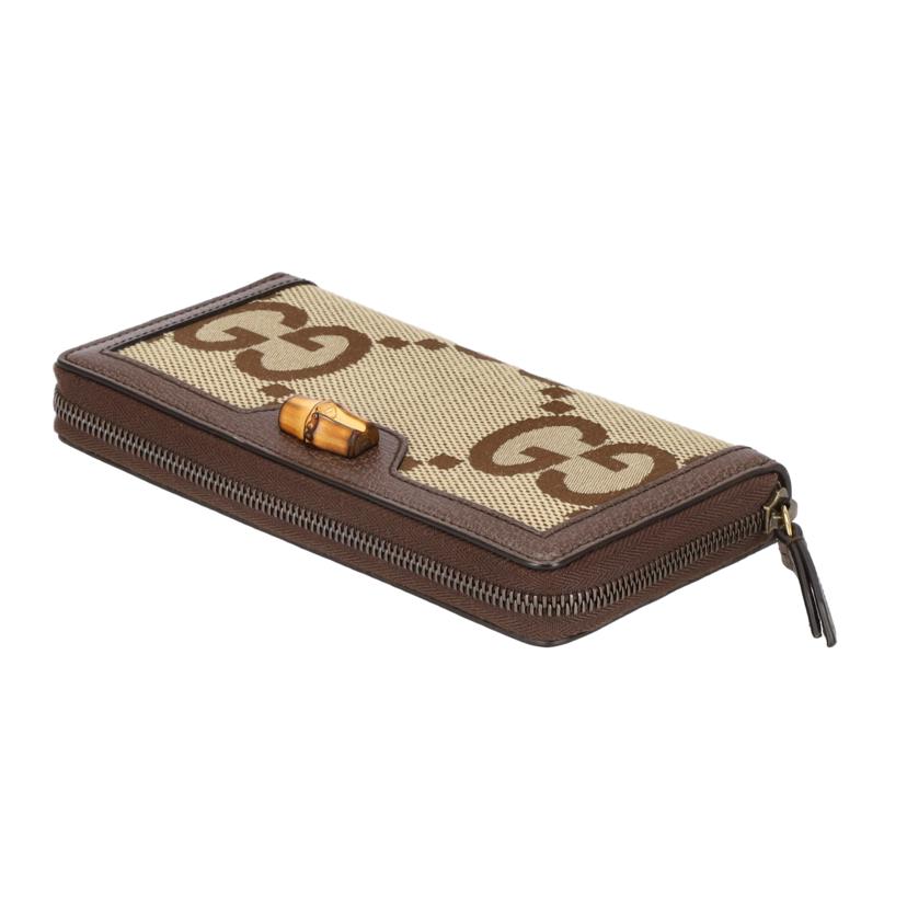 GUCCI グッチ/ダイアナ・ジャンボGGバンブーラウンドウォレット/658634//496***/Aランク/91