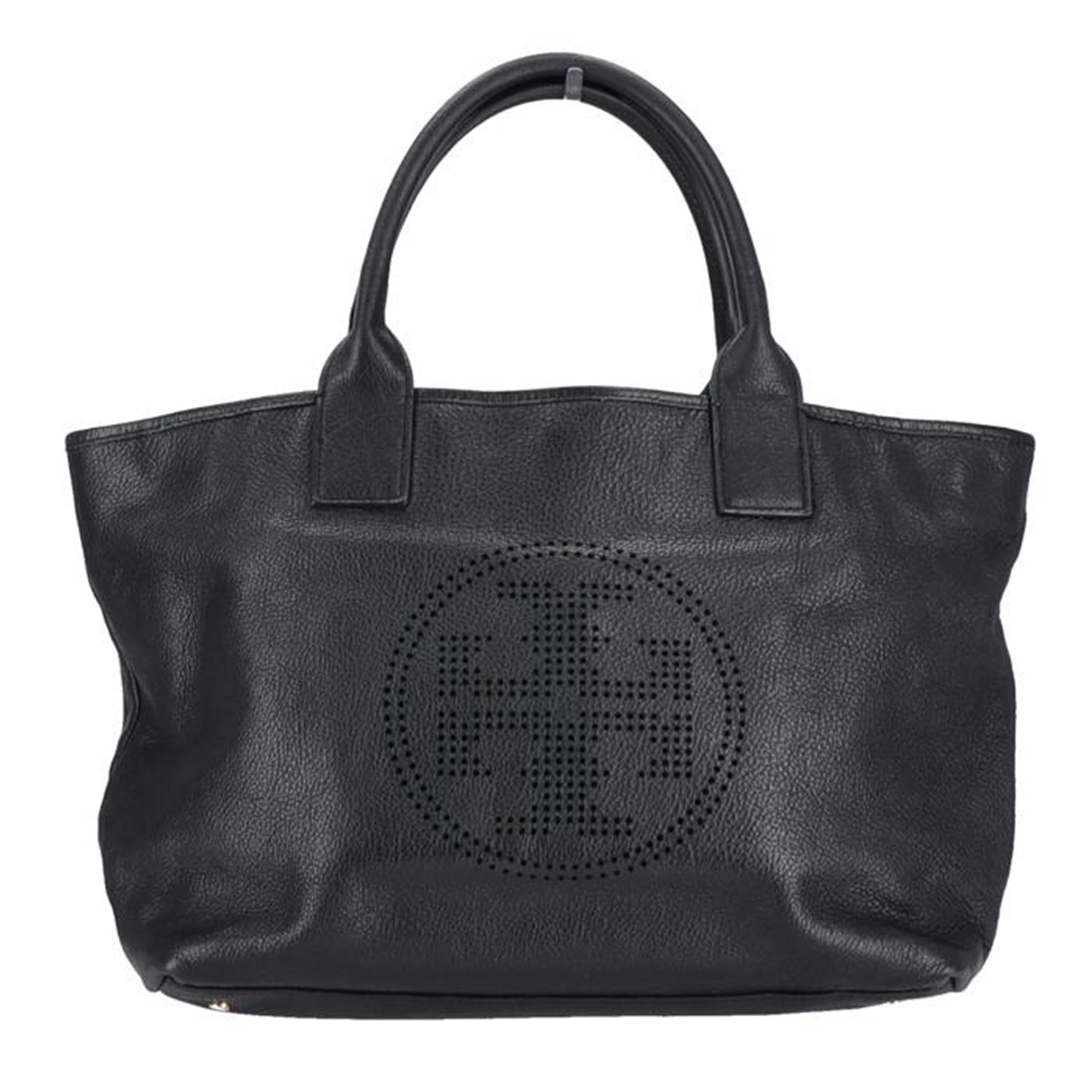 TORYBURCH トリーバーチ/レザートートバッグ/ロゴパンチング//Bランク/93
