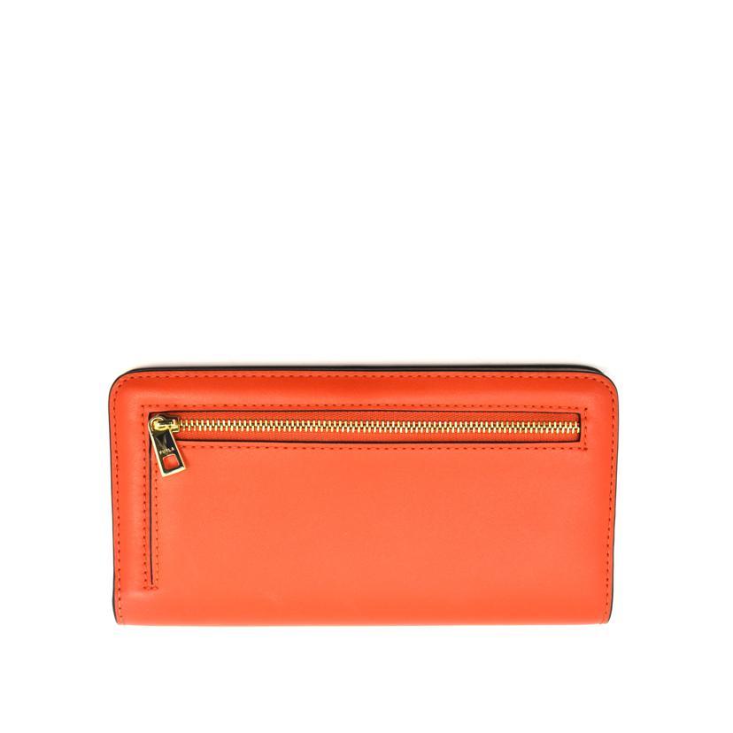 FURLA/カメリアコンチネンタルレザー長財布/オレンジ/WP00411//Aランク/75