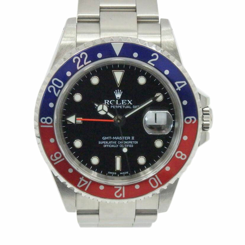 ROLEX ロレックス/GMT-マスターⅡ/青×赤/16710//A83****/Aランク/77
