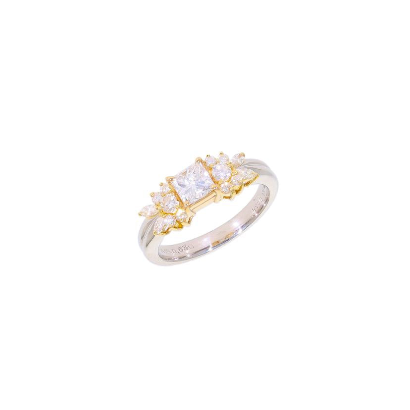K18Pt900Dリング#11.5/5.6g//D0.63/0.38/Aランク/88