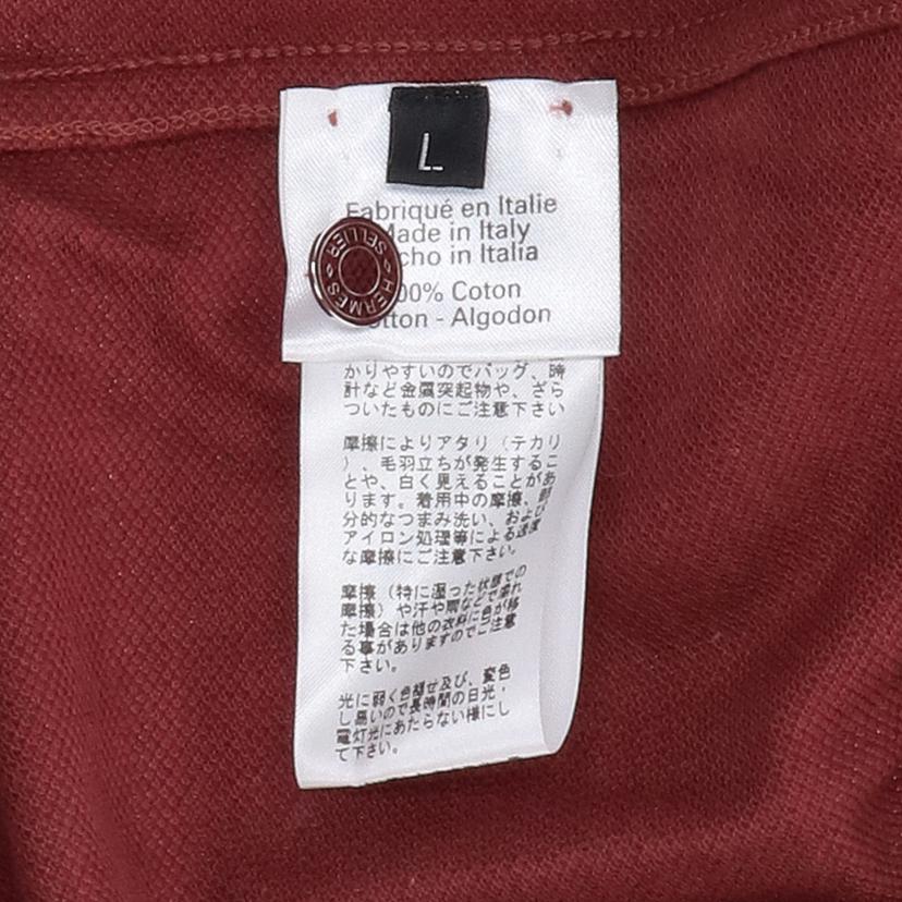 HERMES エルメス/◇セリエボタン バイカラーポロシャツ/ //Aランク/09