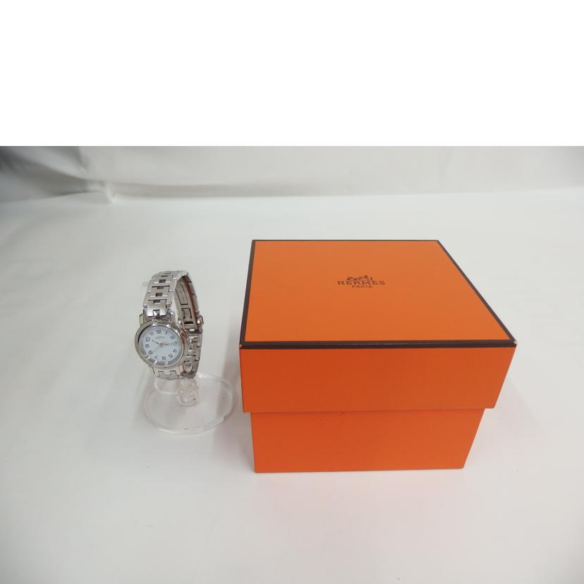 HERMES エルメス/クリッパー/白文字盤/クォーツ/CL4.210//242****/ABランク/82