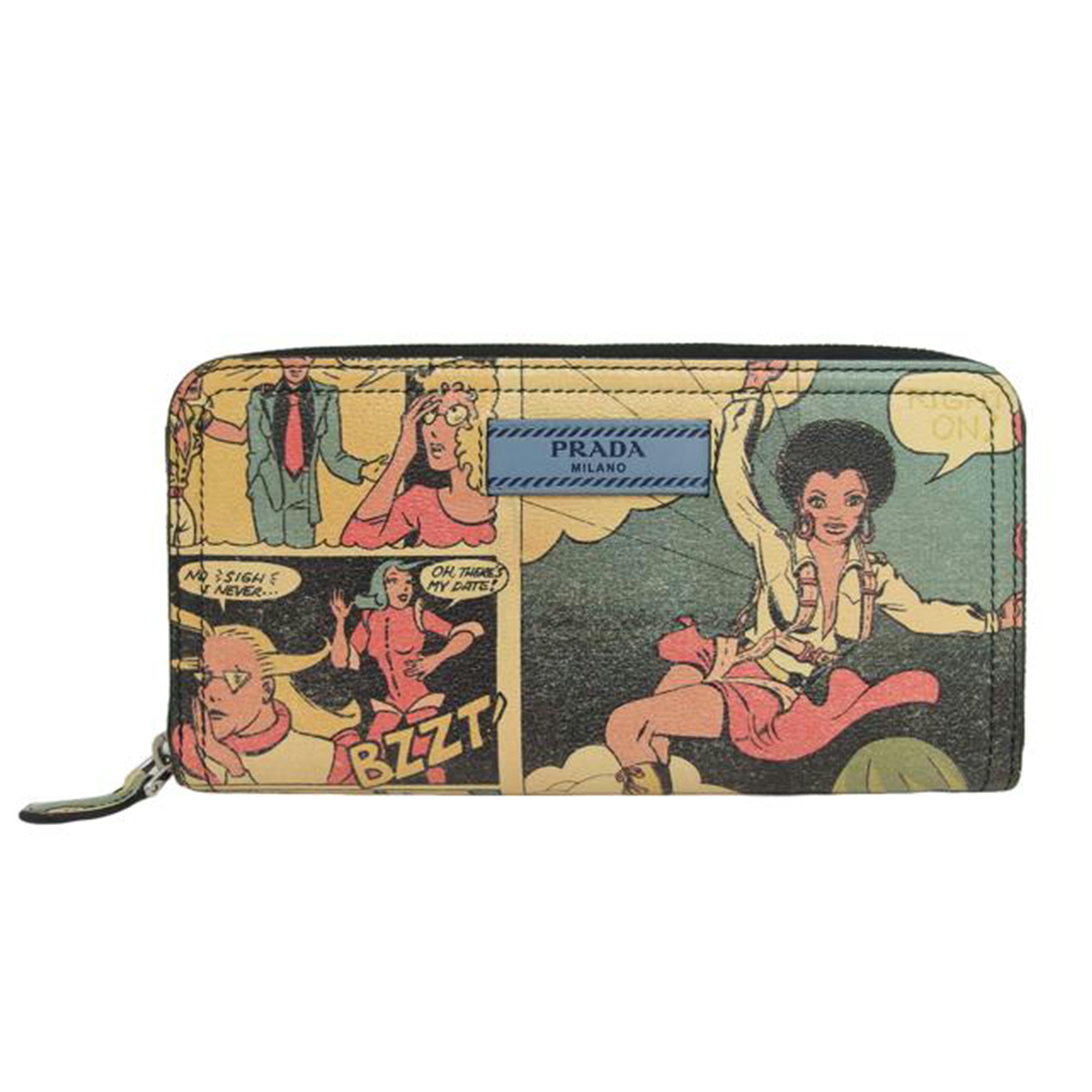 PRADA プラダ/コミックプリント/ラウンドファスナー長財布/1ML506//107*/ABランク/04