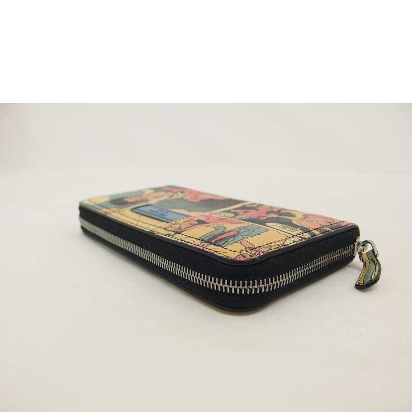 PRADA プラダ/コミックプリント/ラウンドファスナー長財布/1ML506//107*/ABランク/04