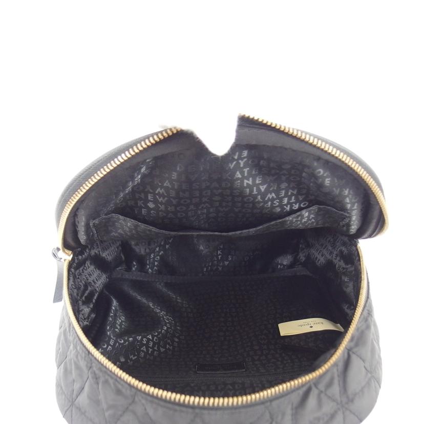 Kate spade ケイトスペード/ナイロンキルティングリュック/ブラック/12T-01044112//Aランク/04