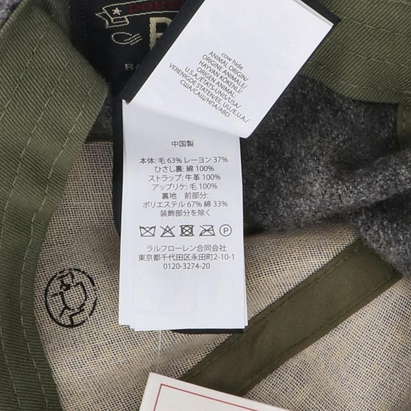 RALPH LAUREN ラルフローレン/RRL/ウイングドロゴ/デニムボールウールキャップ/782891677001//ONE SIZE/SAランク/91