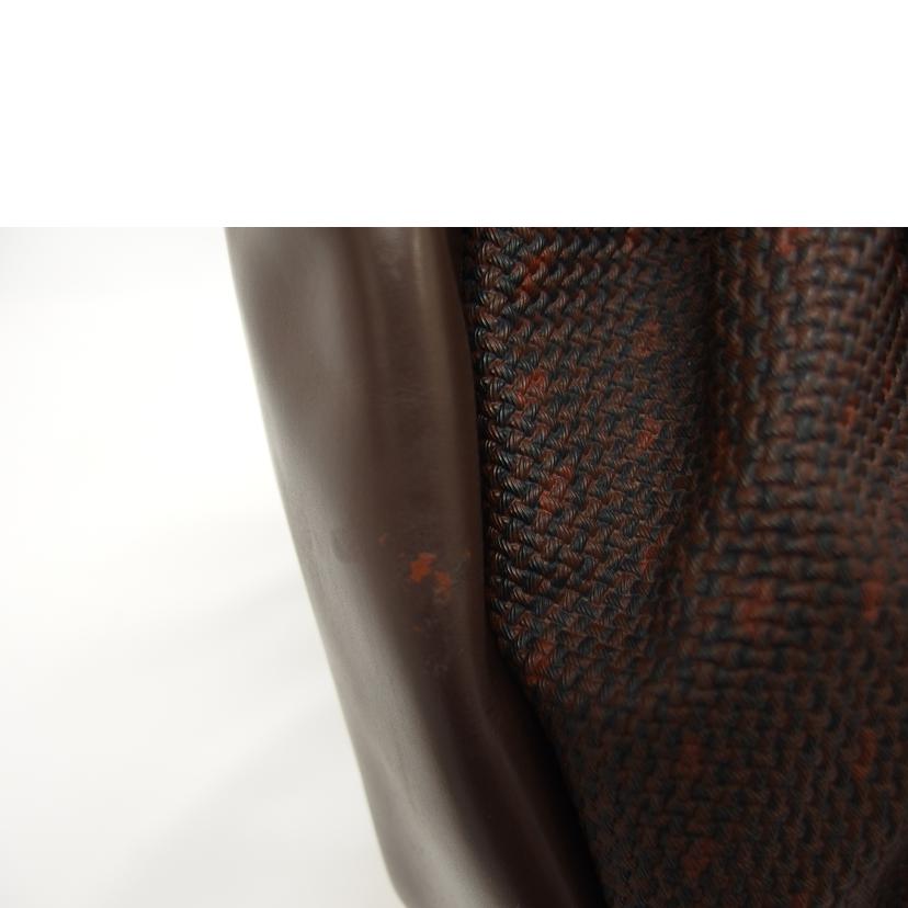 YSL イヴサンローラン/ヴィンテージ/巾着ショルダーバッグ/ブラウン//ABランク/04