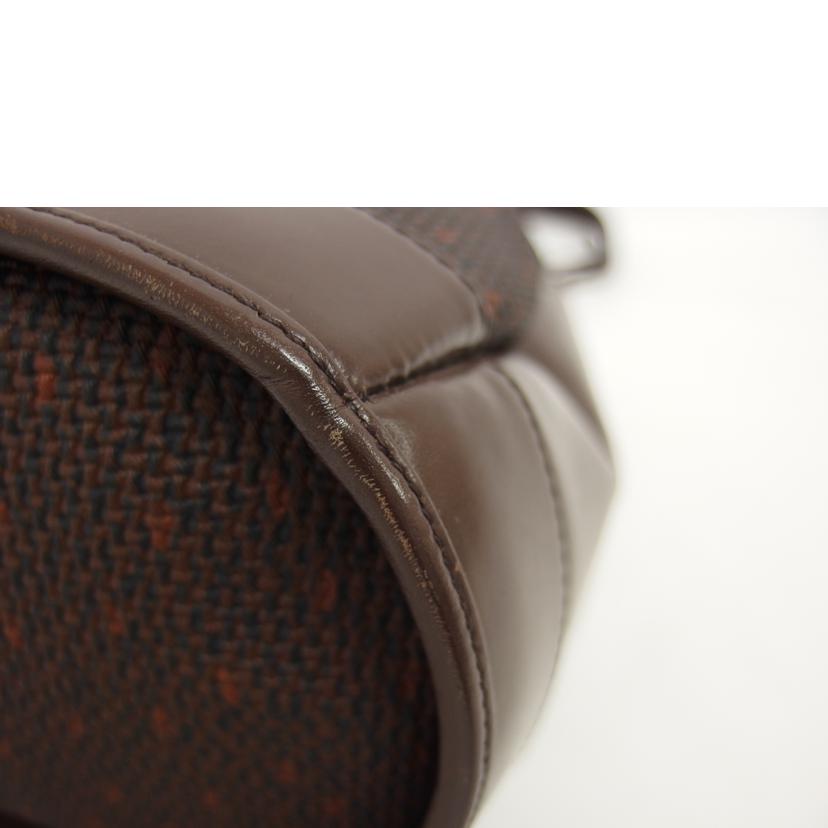 YSL イヴサンローラン/ヴィンテージ/巾着ショルダーバッグ/ブラウン//ABランク/04