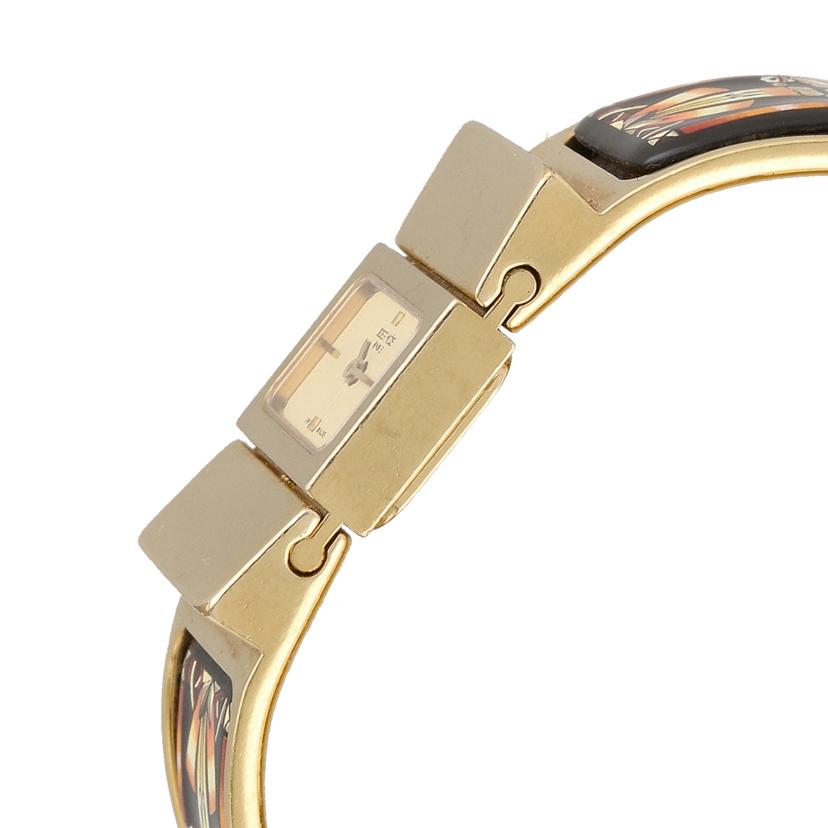 HERMES エルメス/ロケ・バングルウォッチ・七宝焼き/クオーツ/LO1.201//111****/ABランク/94