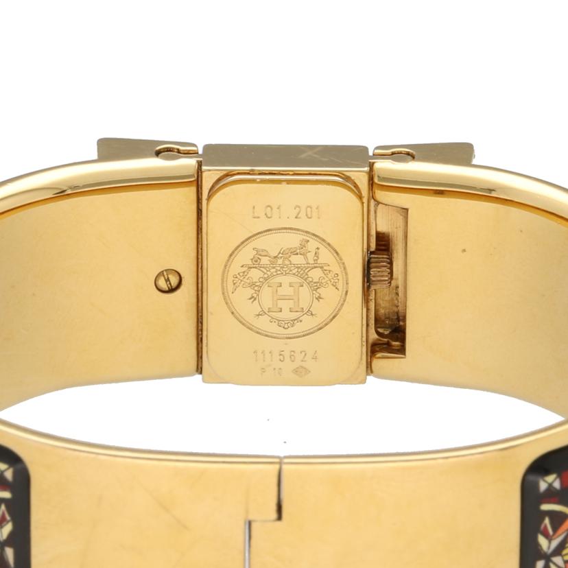 HERMES エルメス/ロケ・バングルウォッチ・七宝焼き/クオーツ/LO1.201//111****/ABランク/94