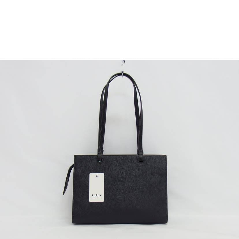 FURLA フルラ/ヴァーシティスタイル/ミディアムトートバッグ/ブラック/WB00731//Aランク/04