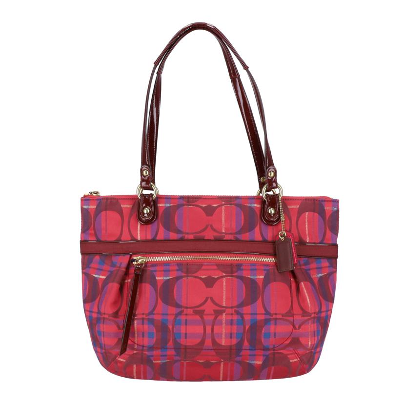 COACH コーチ/ポピータータングラムスモールジップバッグ/21137//K12**/Aランク/09