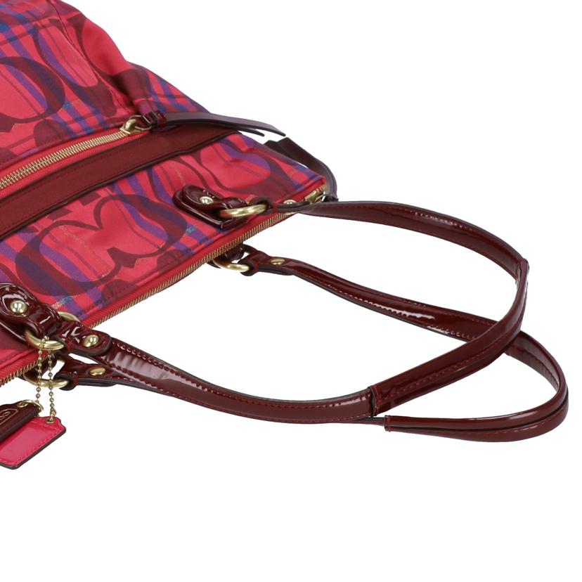 COACH コーチ/ポピータータングラムスモールジップバッグ/21137//K12**/Aランク/09