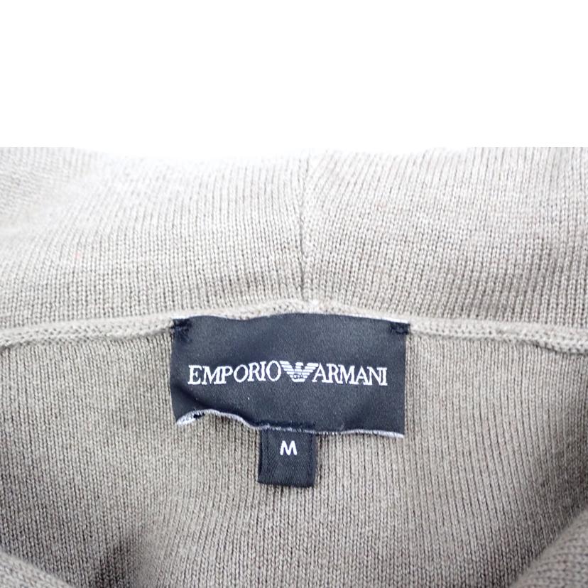 EMPORIO ARMANI エンポリオアルマーニ/★EMPORIO ARMANIロゴアップリケニットパーカー//M/ABランク/62