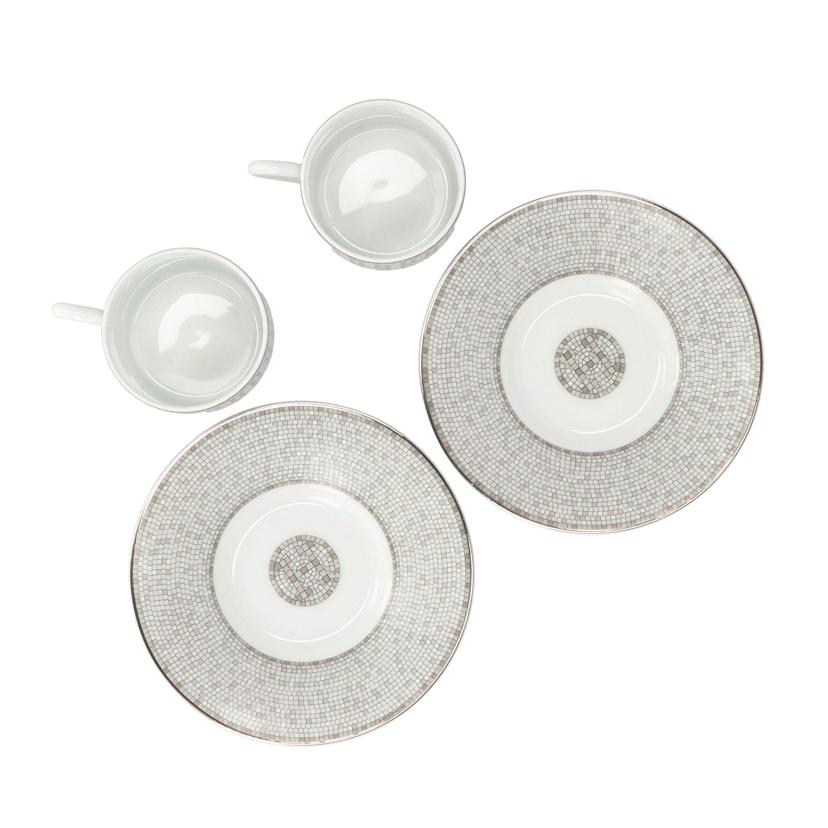 HERMES エルメス/モザイクヴァンキャトルペアコーヒーカップ&ソーサー//Aランク/94