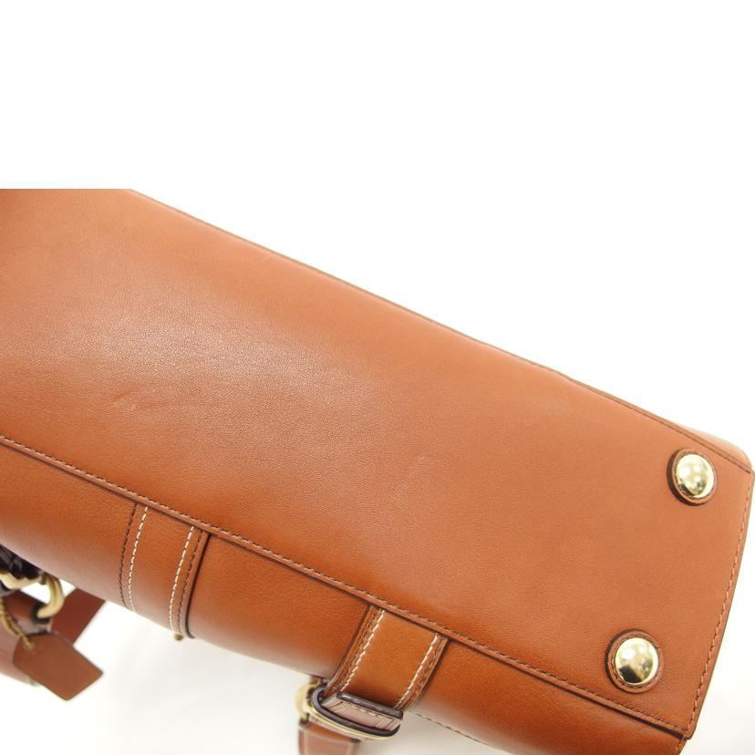 COACH コーチ/パンプトンズレザー/フラップトートバッグ/ブラウン/11045//D07**/ABランク/04