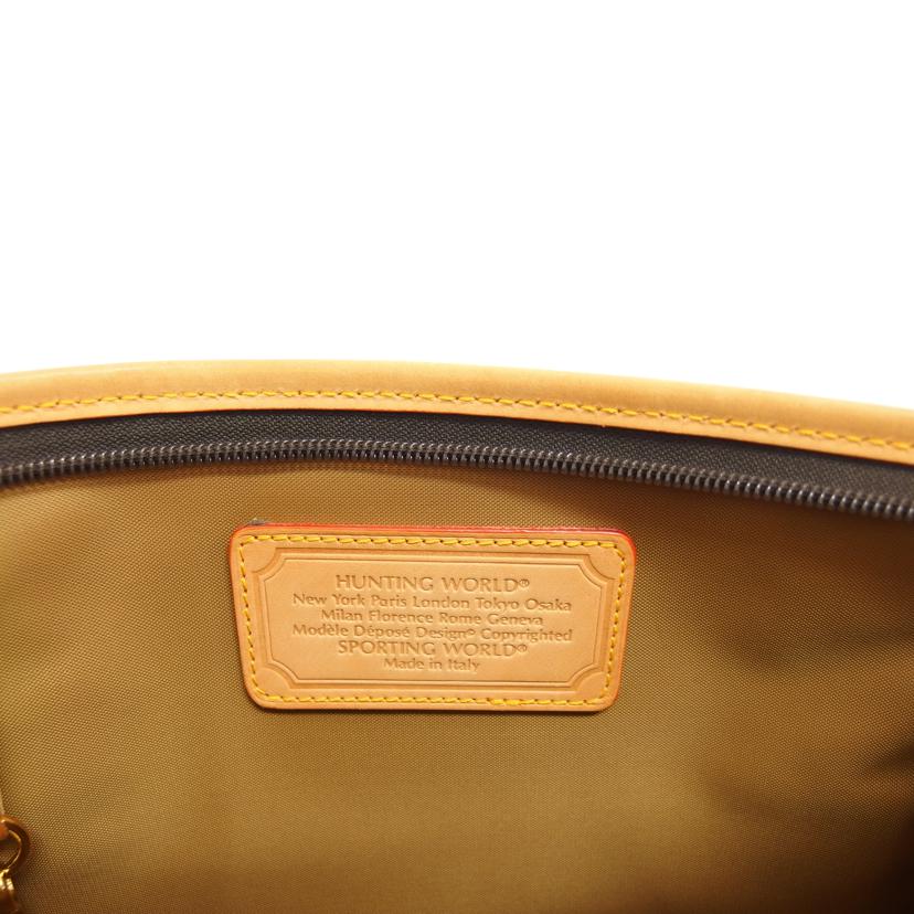 HUNTING WORLD ハンティングワールド/ナイロンクラッチバッグ/セカンドバッグ/カーキ//1・I********/ABランク/04