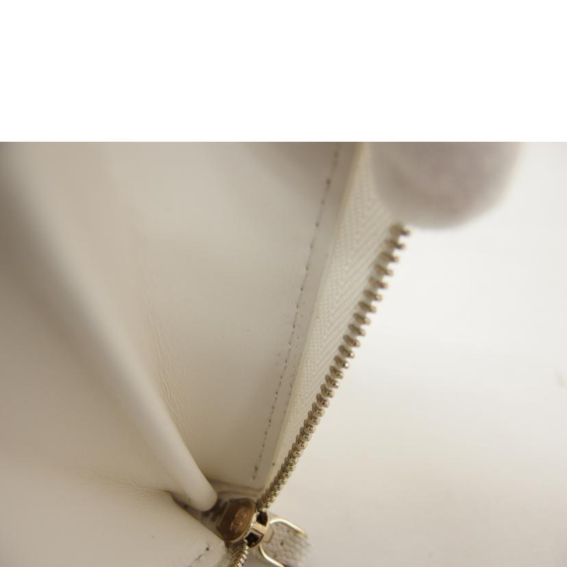 CHANEL シャネル/マトラッセクラシック/ロングジップウォレット/ホワイト/キャビアスキン/AP0242//GIG*****/ABランク/04