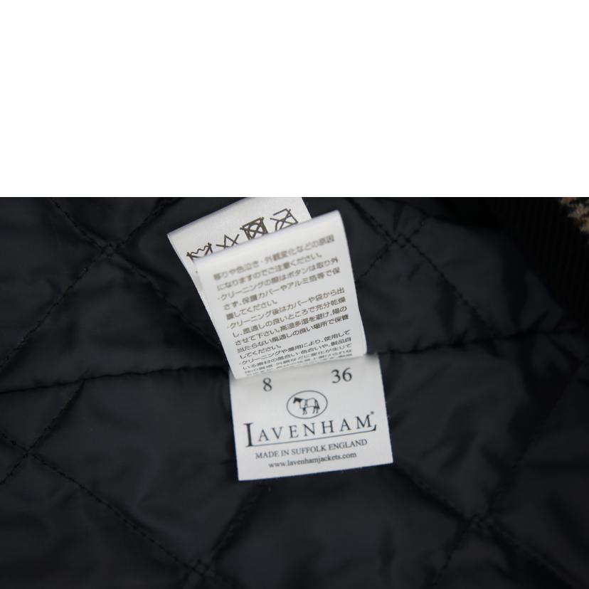 LAVENHAM ラベンハム/チェック柄ノーカラーキルティングジャケット//サイズ 36/Bランク/05