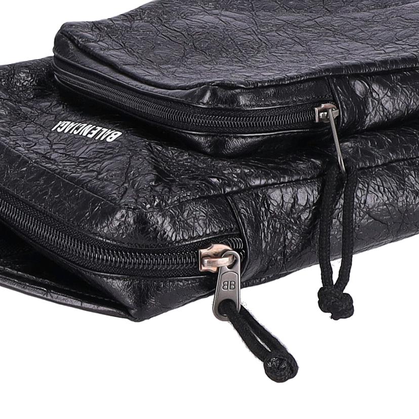 BALENCIAGA バレンシアガ/レザーボディバッグ/エクスプローラ/593651 1000//527***/ABランク/93