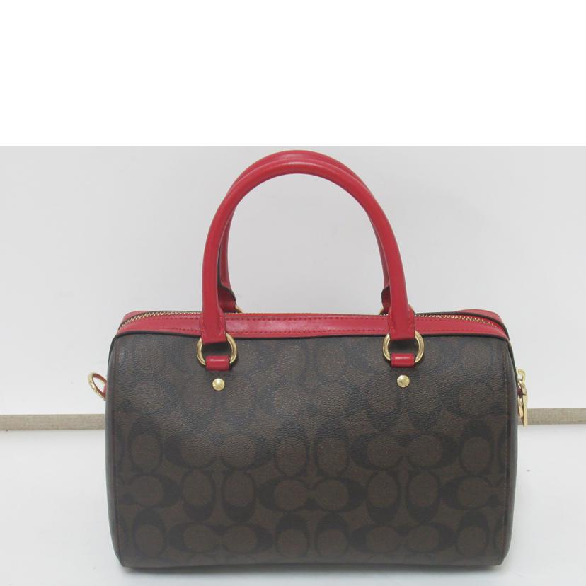 COACH/ミニボストンバッグ/シグネチャー/F83607//H19**/Aランク/63