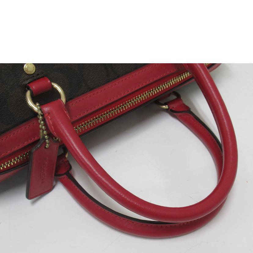 COACH/ミニボストンバッグ/シグネチャー/F83607//H19**/Aランク/63