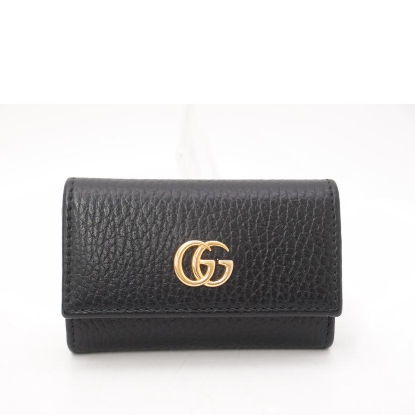 GUCCI グッチ/GGマーモント6連キーケース/ブラック/456118//114*/Aランク/69