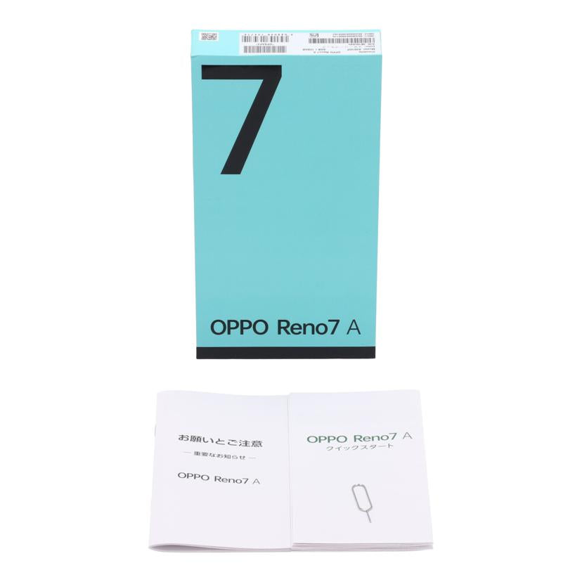 OPPO Y!mobile オッポ /スマートフォン/OPPO Reno7 A 128GB/A2010P//3810c04b/Aランク/65