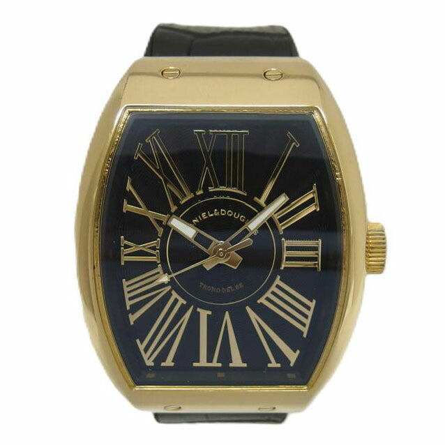 DANIEL&DOUGLAS ダニエルアンドドウグラス/ブラック文字盤/アナログウォッチ/クォーツ/DDH01//Bランク/04