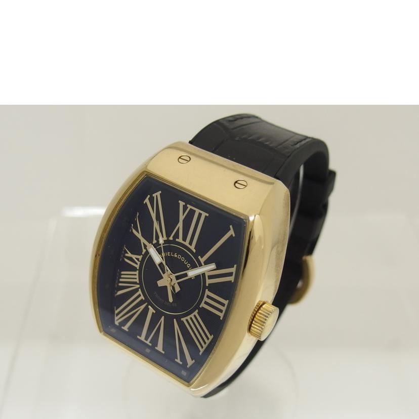 DANIEL&DOUGLAS ダニエルアンドドウグラス/ブラック文字盤/アナログウォッチ/クォーツ/DDH01//Bランク/04