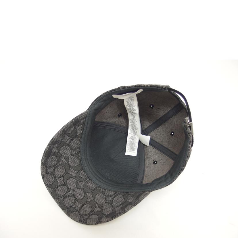 COACH コーチ/シグネチャーベースボールキャップ/ブラック×グレー/CB706//Aランク/04