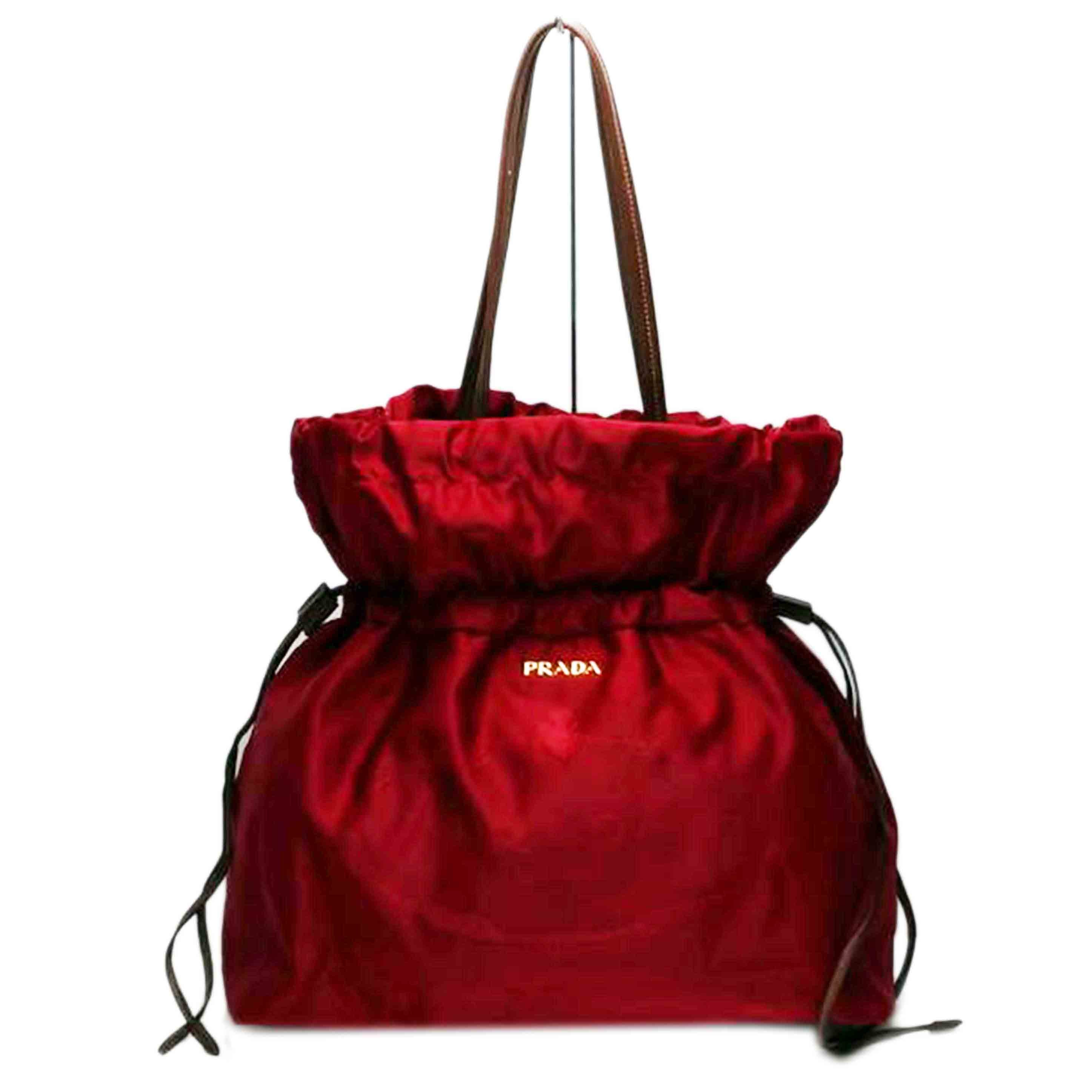 PRADA プラダ/ナイロンジャガード 巾着型トートバッグ/BN1757//Bランク/52