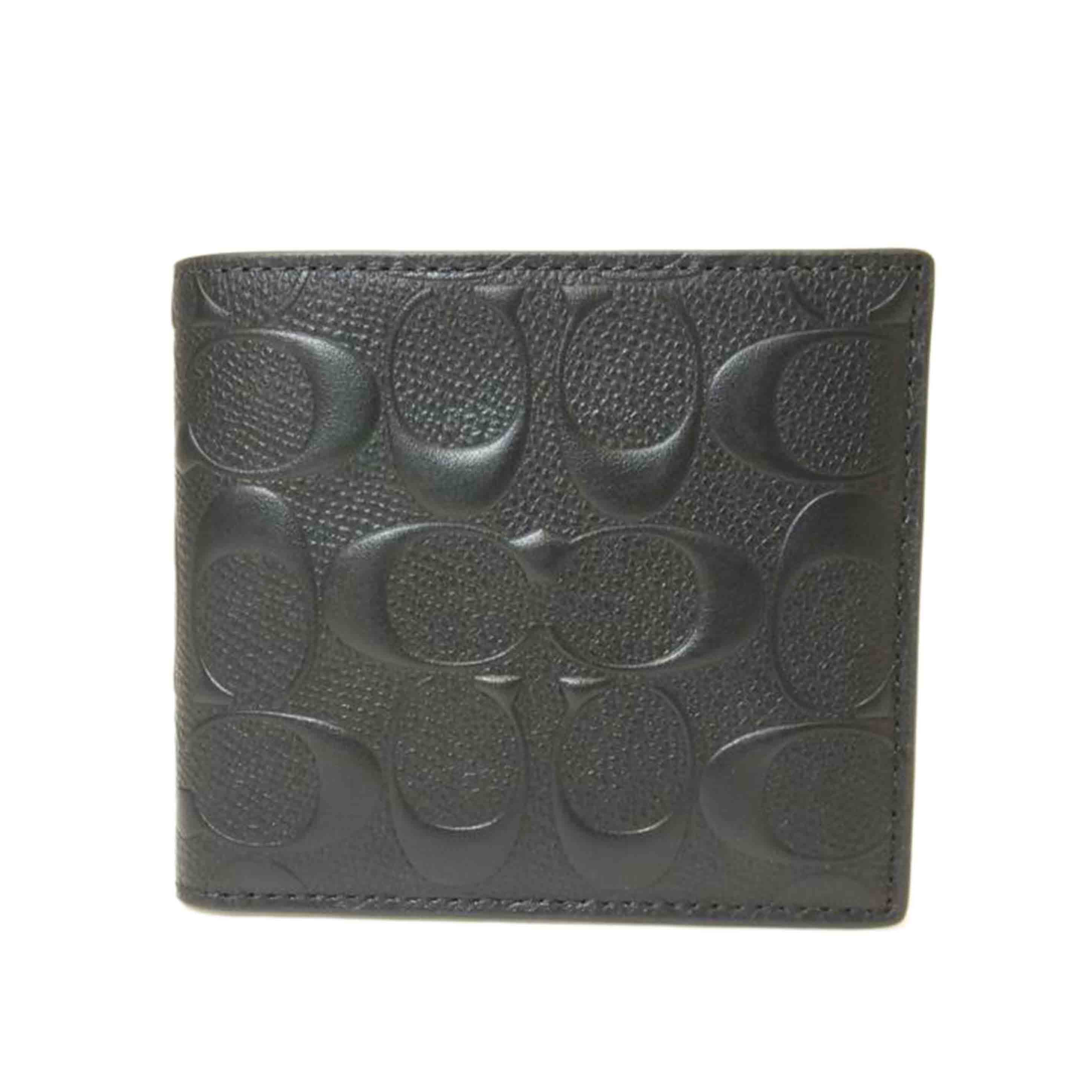 COACH コーチ/シグネチャー二つ折り財布/75363//G24**/Aランク/88