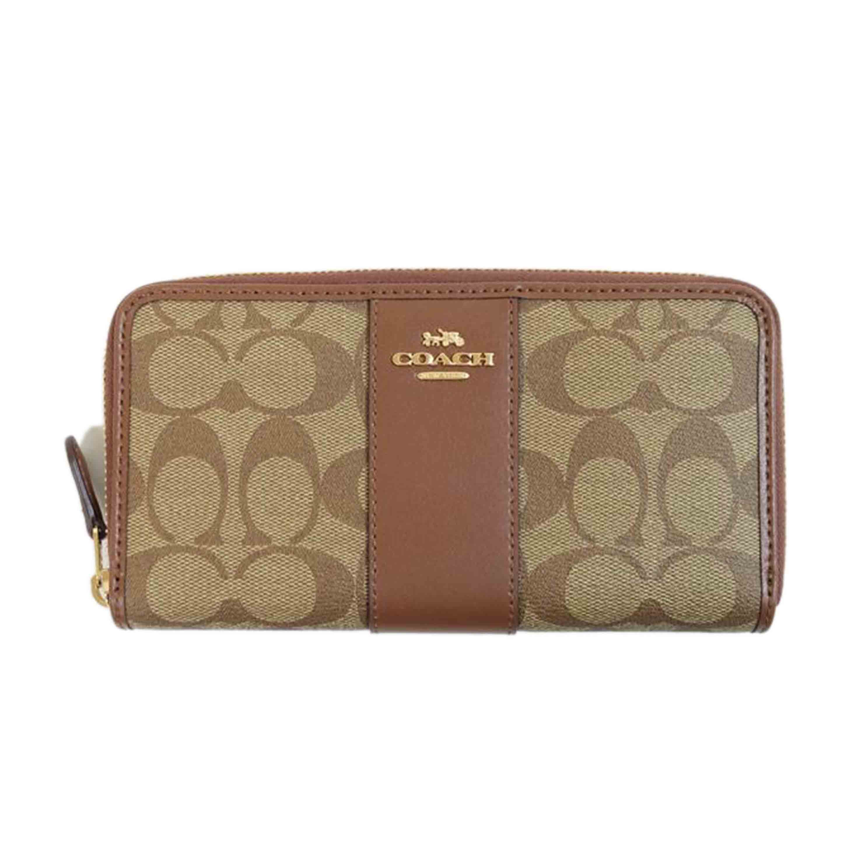 COACH コーチ/ラグジュアリーシグネチャーPVCアコーデイオンジップ/54630//G21**/SAランク/71