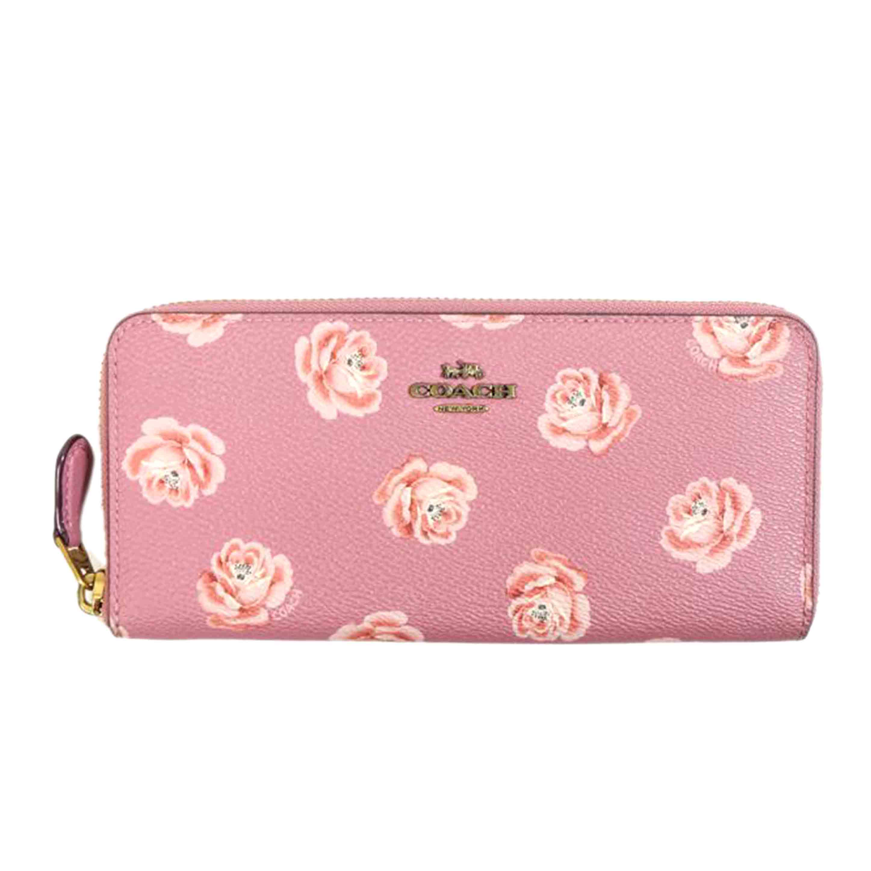 COACH コーチ/ローズプリントスリムアコーディオンジップ/33016//D18**/ABランク/71