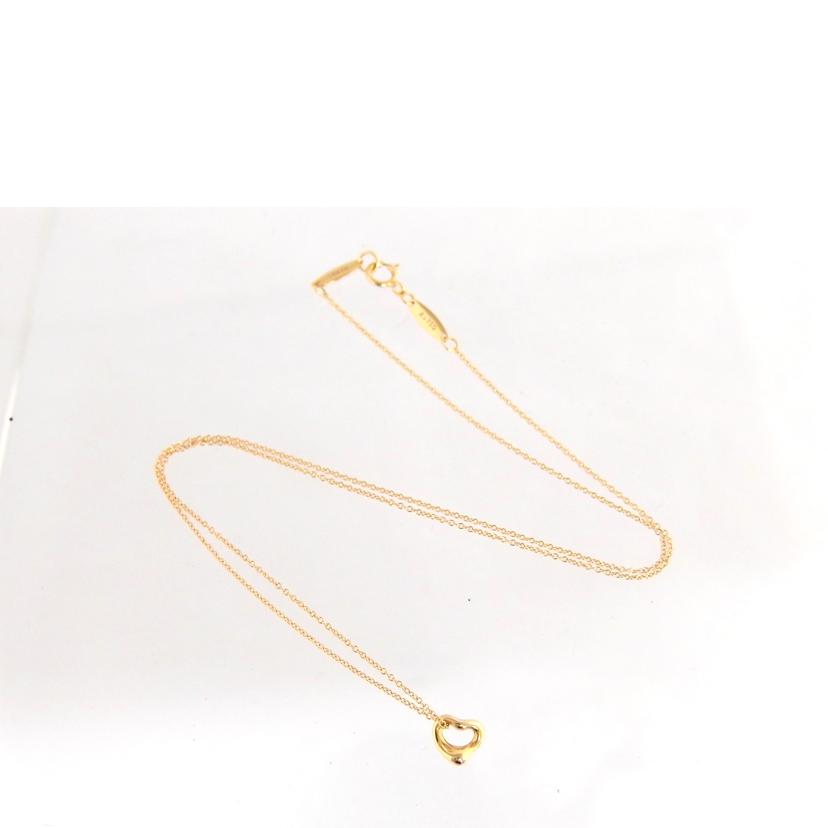 TIFFANY&Co. ティファニー/750エルサペレッティ/ミニオープンハートネックレス//Aランク/04